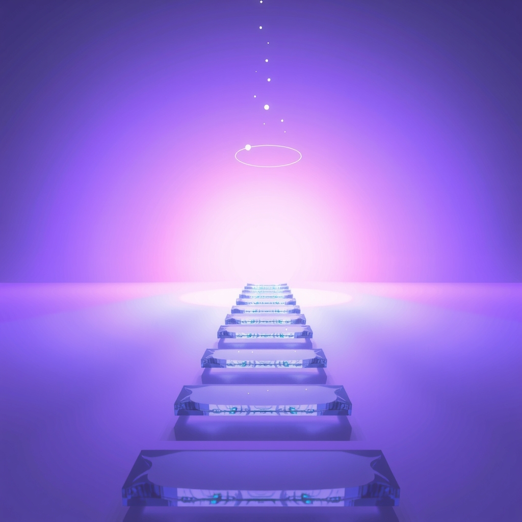 Illustration of a person using AI tools linked by glowing subscription icons.