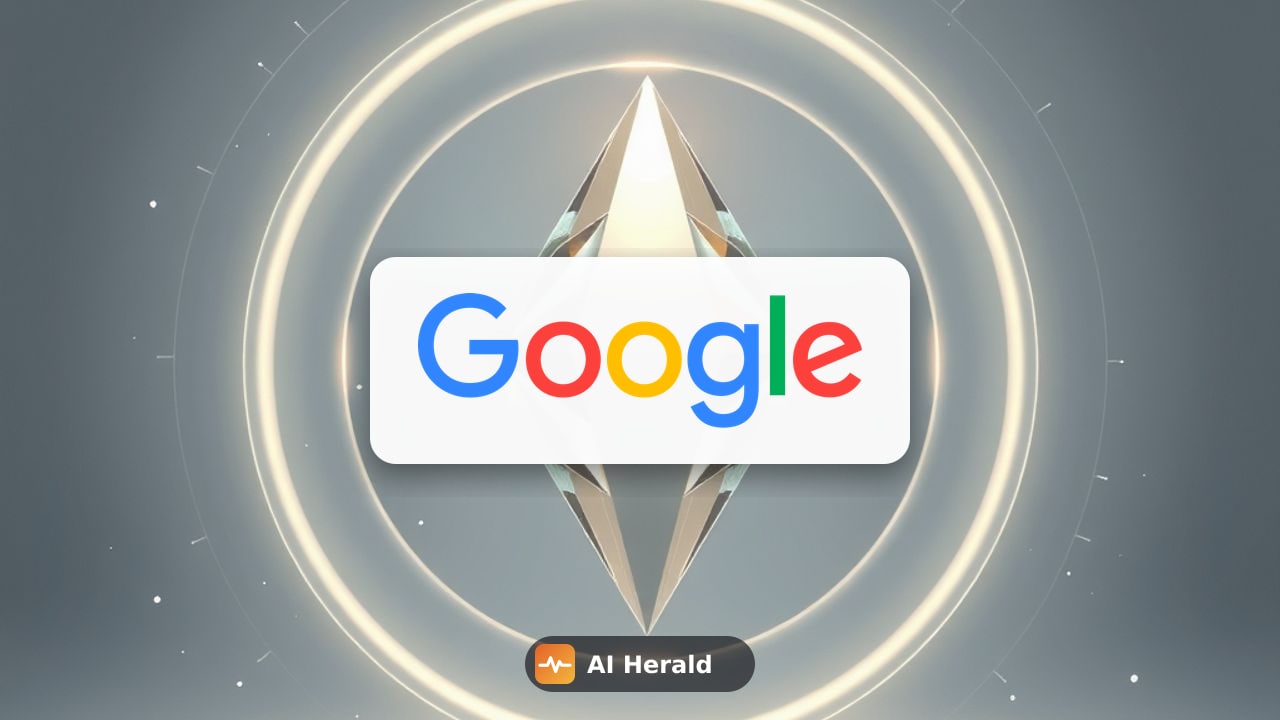 abstract prism with light rings representing AI and security